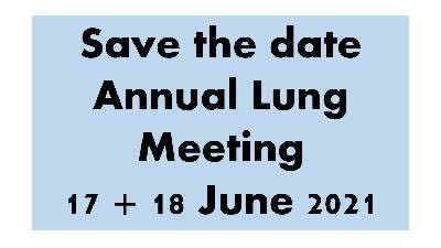 Save the date - Annual Lung Meeting 2021